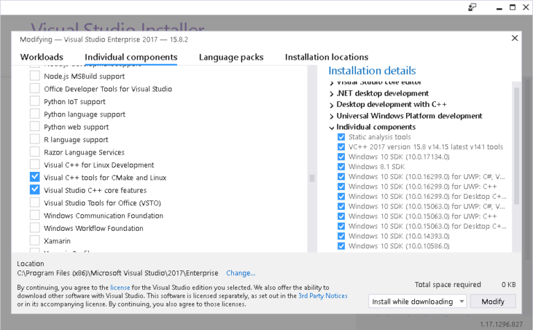 visual studio cmake native package did not start correctly